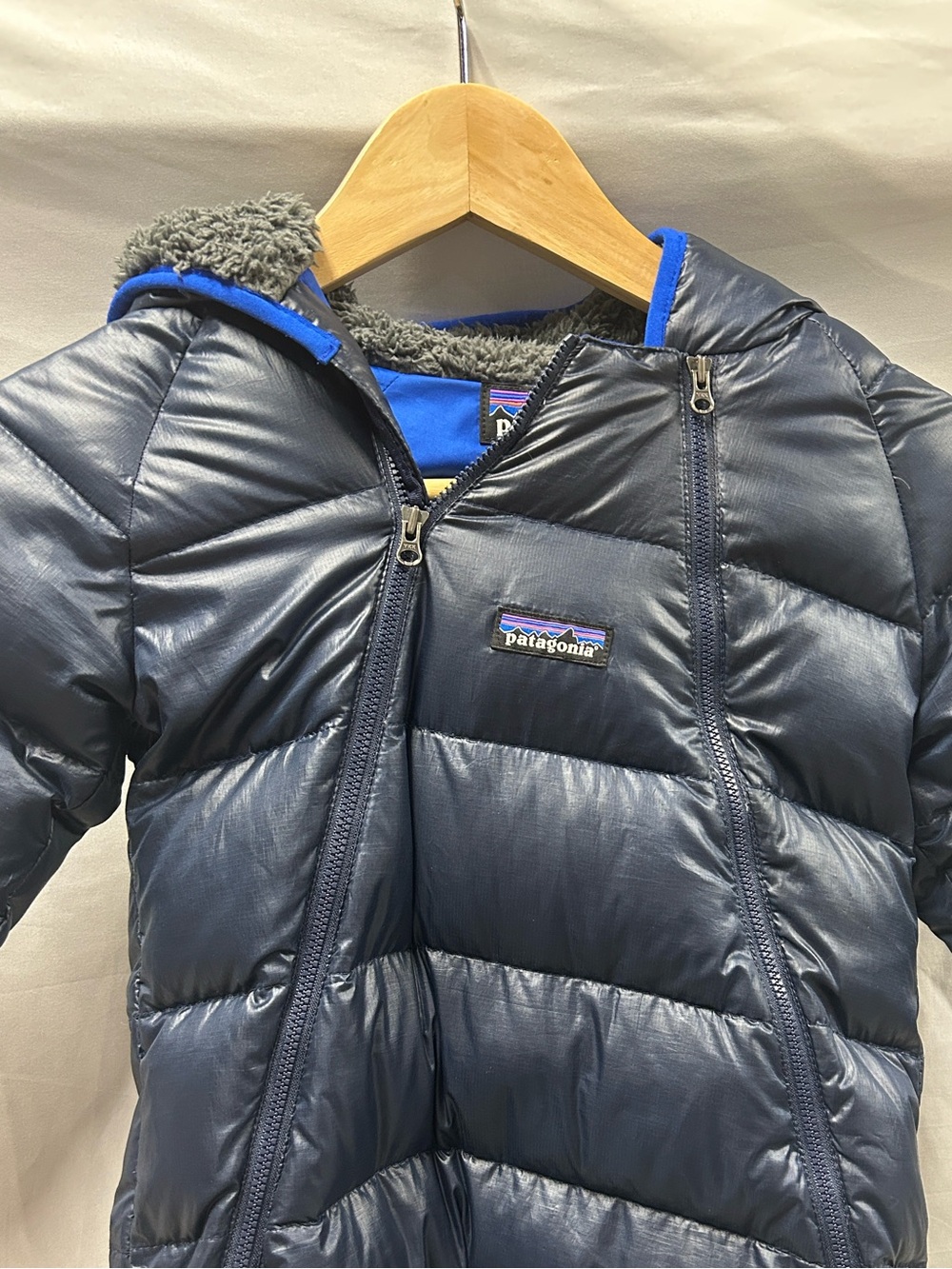 Patagonia Navy Infant Bunting Size 18-24 months
